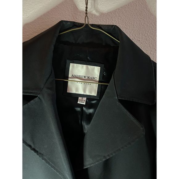Andrew Marc Black Vintage Coat Size S - Picture 4 of 7